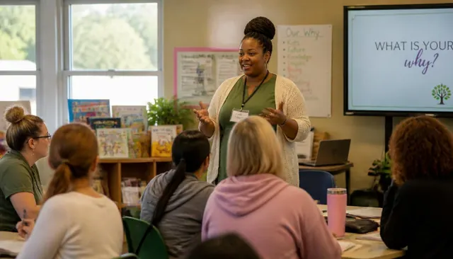 Early childhood professionals learning together at a PSSA workshop